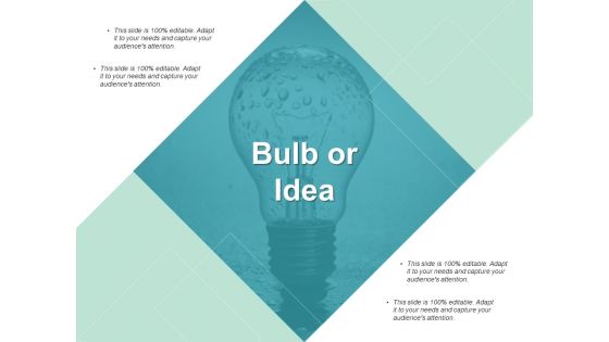 Bulb Or Idea Technology Ppt PowerPoint Presentation Infographic Template Example Topics