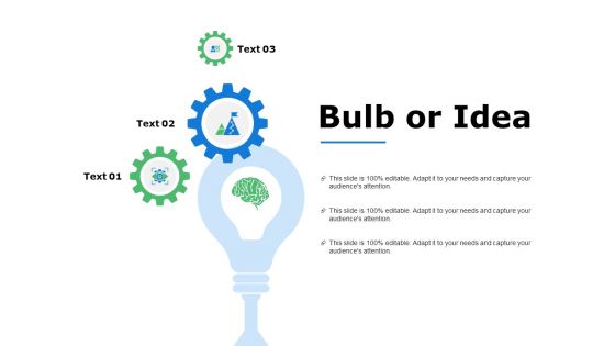 Bulb Or Idea Technology Ppt Powerpoint Presentation Model Slide