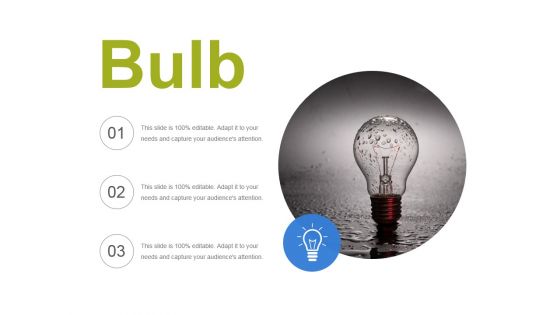 Bulb Ppt PowerPoint Presentation Visual Aids Inspiration Bulb Ppt PowerPoint Presentation Visual Aids Inspiration