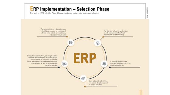 Business Activity Flows Optimization ERP Implementation Selection Phase Ppt PowerPoint Presentation Outline Graphics Design PDF