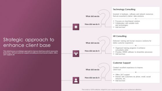 Business Advisory Solutions Company Profile Strategic Approach To Enhance Client Base Elements PDF Business Advisory Solutions Company Profile Strategic Approach To Enhance Client Base Elements PDF
