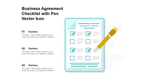 Business Agreement Checklist With Pen Vector Icon Ppt PowerPoint Presentation Slides Example Introduction PDF Business Agreement Checklist With Pen Vector Icon Ppt PowerPoint Presentation Slides Example Introduction PDF