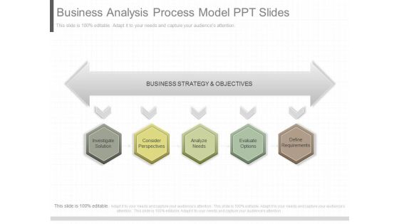 Business Analysis Process Model Ppt Slides