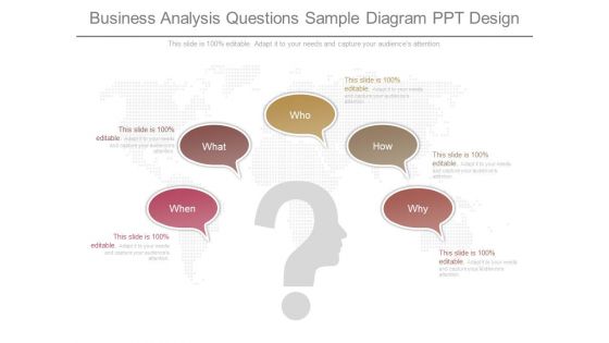 Business Analysis Questions Sample Diagram Ppt Design