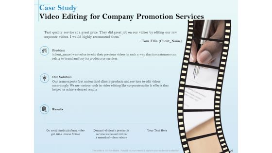 Business And Marketing Video Making Proposal Ppt PowerPoint Presentation Complete Deck With Slides