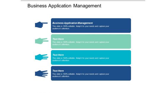 Business Application Management Ppt PowerPoint Presentation Show Example Cpb