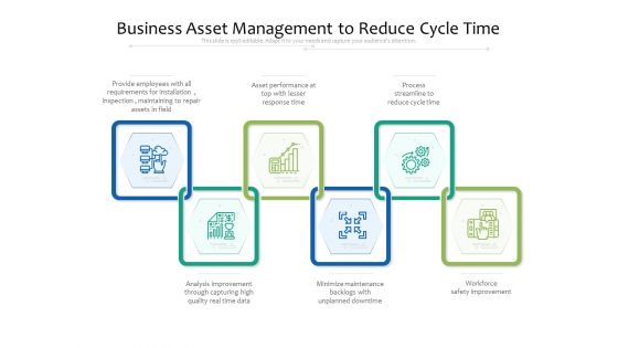 Business Asset Management To Reduce Cycle Time Ppt PowerPoint Presentation Gallery Ideas PDF