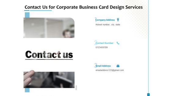 Business Card Design Services Proposal Ppt PowerPoint Presentation Complete Deck With Slides
