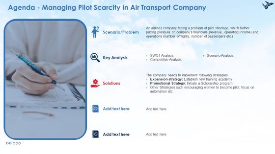 Business Case Contest Managing Pilot Scarcity In Air Transport Company Ppt PowerPoint Presentation Complete Deck With Slides