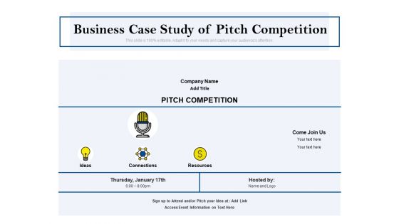 Business Case Study Of Pitch Competition Ppt PowerPoint Presentation Gallery Objects PDF Business Case Study Of Pitch Competition Ppt PowerPoint Presentation Gallery Objects PDF