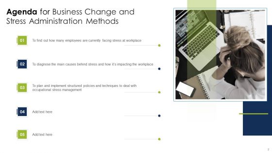 Business Change And Stress Administration Methods Ppt PowerPoint Presentation Complete Deck With Slides
