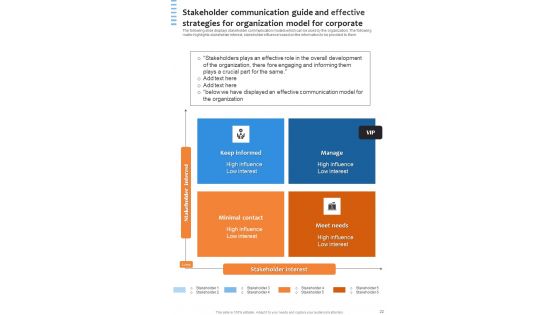 Business Communication Playbook And Effective Strategies For Organizations Template
