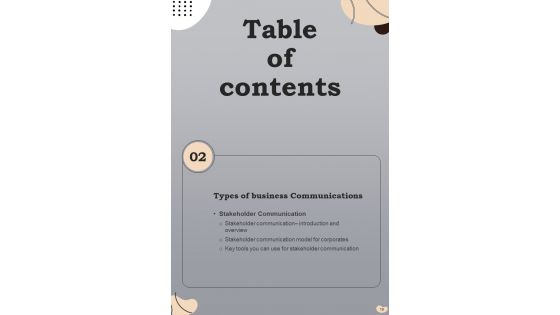 Business Communication Playbook Template