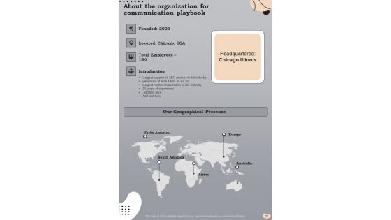 Business Communication Playbook Template