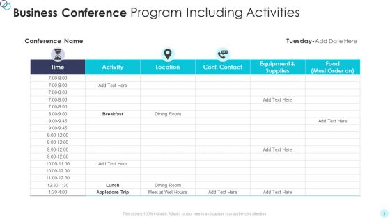 Business Conference Plan Ppt PowerPoint Presentation Complete Deck With Slides