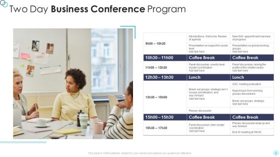 Business Conference Plan Ppt PowerPoint Presentation Complete Deck With Slides