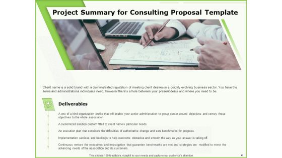 Business Consulting Proposal Ppt PowerPoint Presentation Complete Deck With Slides