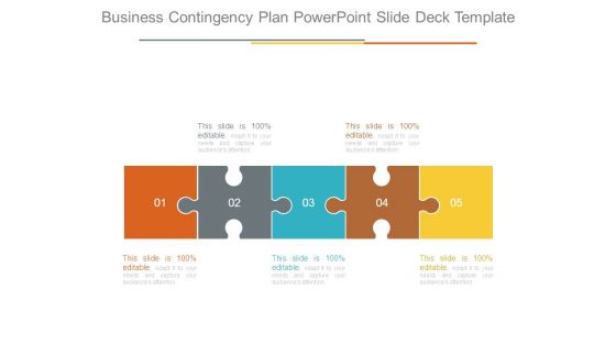 Business Contingency Plan Powerpoint Slide Deck Template