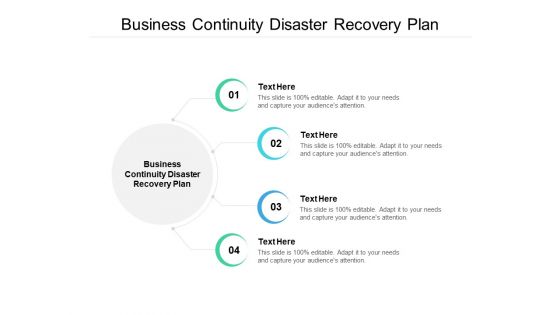 business continuity disaster recovery plan ppt powerpoint presentation slides graphics example cpb