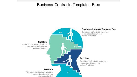 Business Contracts Templates Free Ppt PowerPoint Presentation Portfolio Examples Cpb