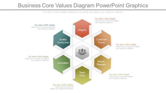Business Core Values Diagram Powerpoint Graphics