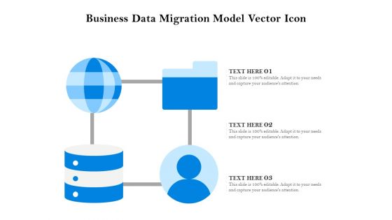Business Data Migration Model Vector Icon Ppt PowerPoint Presentation Ideas Skills PDF