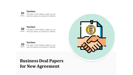Business Deal Papers For New Agreement Ppt PowerPoint Presentation Styles Show PDF