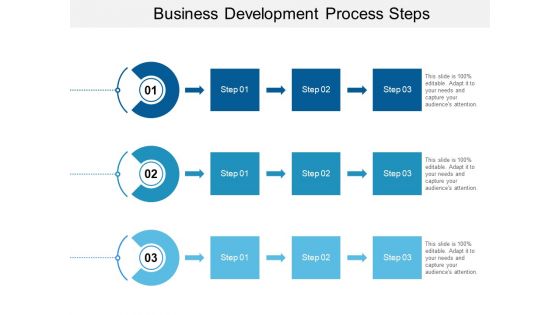 Business Development Process Steps Ppt PowerPoint Presentation File Graphics Design