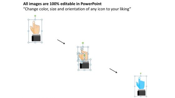 Business Diagram Business Workflow With Touch Screen Technology And Multiple Apps Presentation Templ