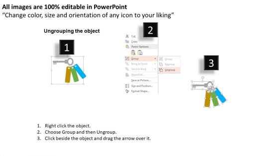Business Diagram Key With Tags For Success Planning Presentation Template