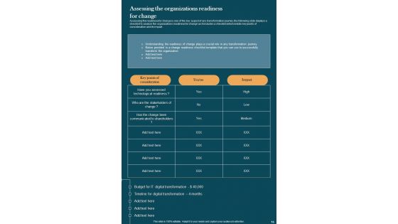 Business Digitalization Playbook Template