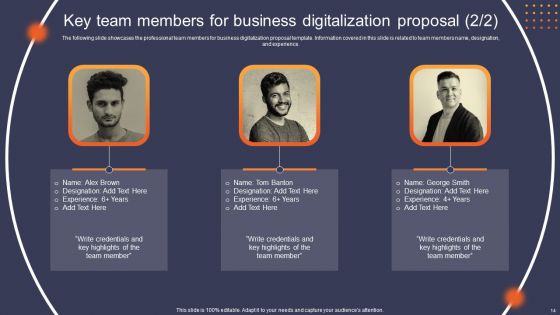 Business Digitalization Proposal Ppt PowerPoint Presentation Complete Deck With Slides