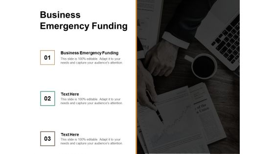 Business Emergency Funding Ppt PowerPoint Presentation Model Slide Cpb Business Emergency Funding Ppt PowerPoint Presentation Model Slide Cpb