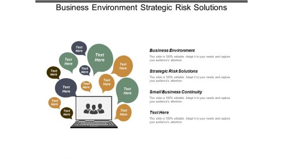 Business Environment Strategic Risk Solutions Small Business Continuity Ppt PowerPoint Presentation Outline Designs Download