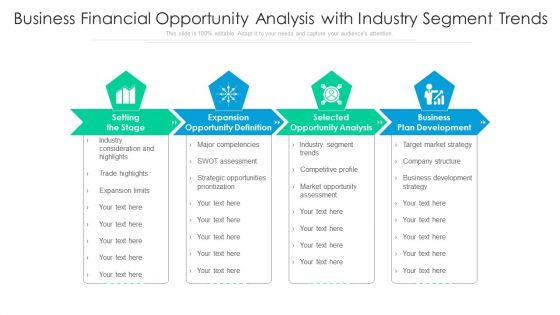 Business Financial Opportunity Analysis With Industry Segment Trends Brochure PDF