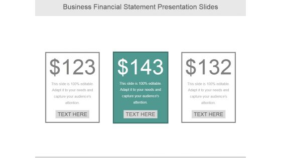 Business Financial Statement Ppt PowerPoint Presentation Professional