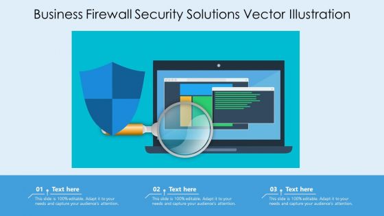 Business Firewall Security Solutions Vector Illustration Ppt PowerPoint Presentation Gallery Professional PDF
