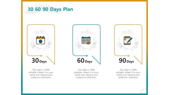 Business For ID Printing 30 60 90 Days Plan Ppt Gallery Structure PDF