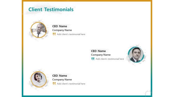 Business For ID Printing Client Testimonials Ppt Outline Files PDF