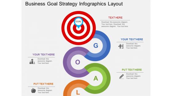 Business Goal Strategy Infographics Layout Powerpoint Template