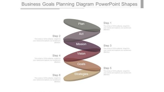 Business Goals Planning Diagram Powerpoint Shapes