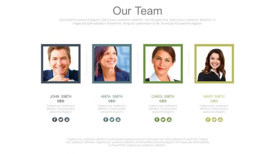 Business Group Of Four People Powerpoint Slides