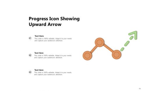 Business Growth Icon Progress Circle Arrow Ppt PowerPoint Presentation Complete Deck
