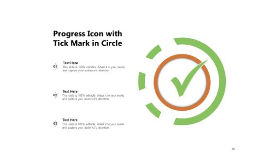 Business Growth Icon Progress Circle Arrow Ppt PowerPoint Presentation Complete Deck