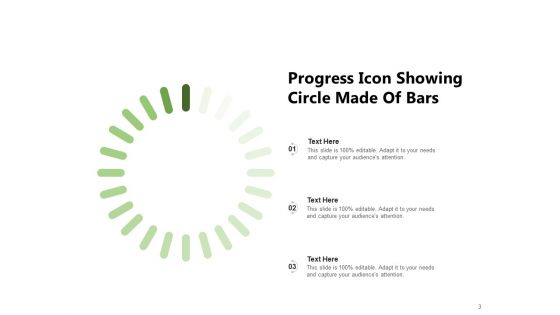 Business Growth Icon Progress Circle Arrow Ppt PowerPoint Presentation Complete Deck