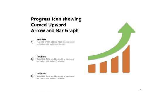 Business Growth Icon Progress Circle Arrow Ppt PowerPoint Presentation Complete Deck