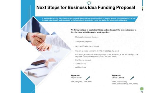 Business Idea Funding Proposal Ppt PowerPoint Presentation Complete Deck With Slides