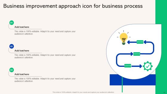 Business Improvement Approach Ppt PowerPoint Presentation Complete Deck With Slides
