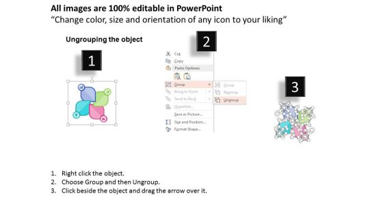 Business Infographic With Four Options Powerpoint Templates