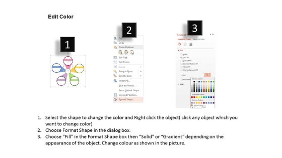 Business Infographics Cycle Of Five Steps Powerpoint Template